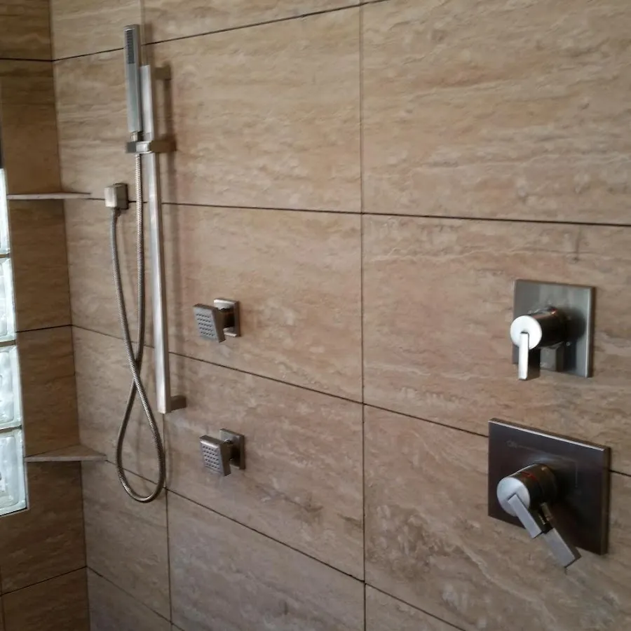 Shower fixture installation for Water Heater Replacement in Addis
